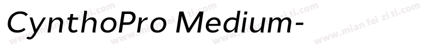 CynthoPro Medium字体转换